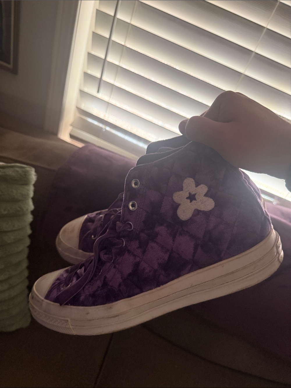 Golf Le Fleur Quilted Purple High-Top Converse All Star